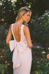BOW MAXI DRESS ROSE