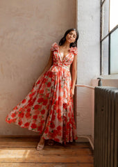 CASSINI MAXI DRESS APEROL