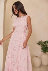 THE RIVIERIA MAXI DRESS PINK