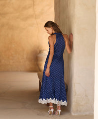 POLKA DOT DRESS WITH LACE
