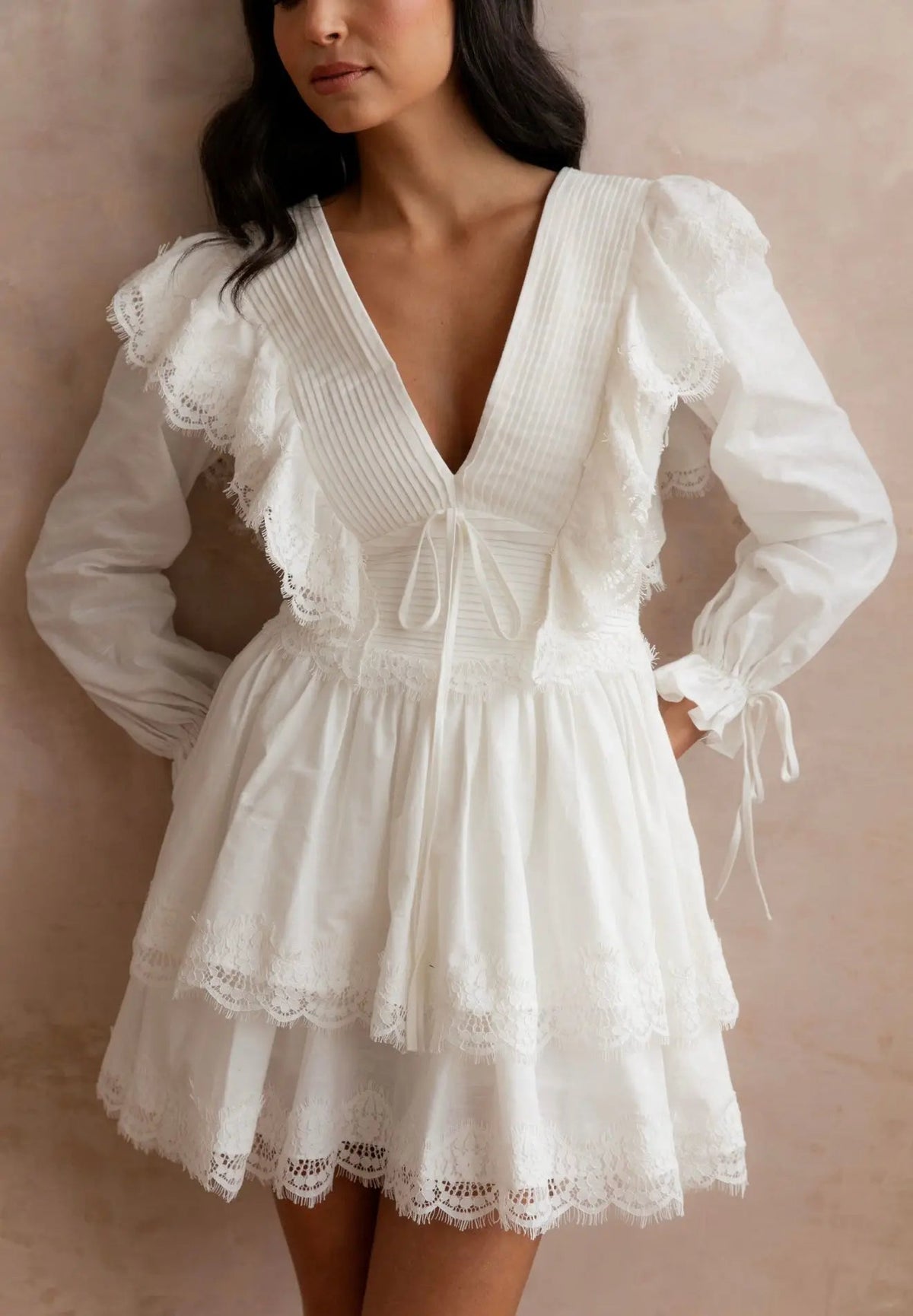 WHITE BLOSSOM DRESS