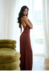 ROSIE HALTER NECK DRESS