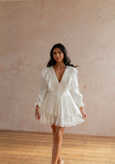 WHITE BLOSSOM DRESS
