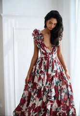 MONACO ROSE CASSINI DRESS