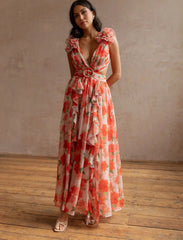 CASSINI MAXI DRESS APEROL