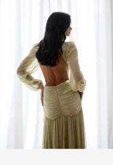 GODDESS DRESS GREEN