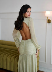 GODDESS DRESS GREEN